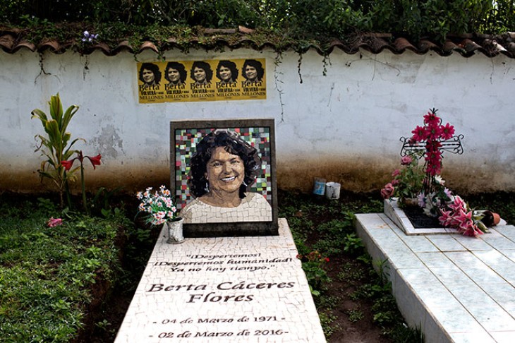 Berta Caceras grav i Honduras