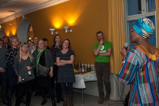 Winnie Byanyima fra Oxfam International holder tale til Oxfam Danmarks jubilæumsreception 3. november 2016