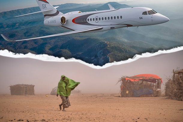 Fly over ørkenlandskab