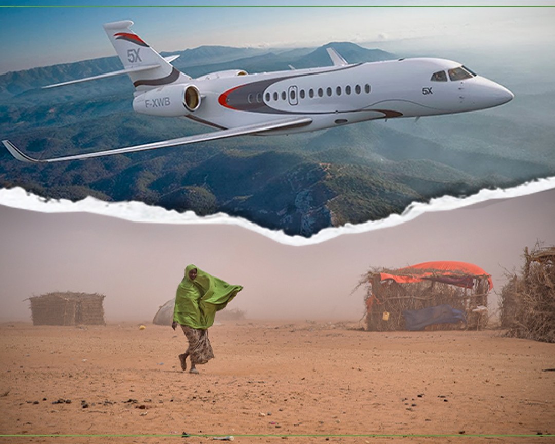 Fly over ørkenlandskab