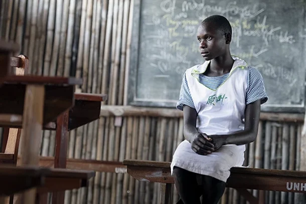 Gifty Apoko er flygtet fra Sydsudan til Uganda.