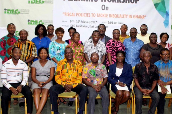 Et udsnit af det civilsamfund, der mødtes for at gøre op med uligheden i Ghana.