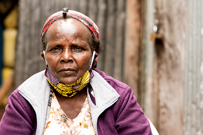 Ann Gakenia Muthungu, modtager af Corona-støtte, Kenya
