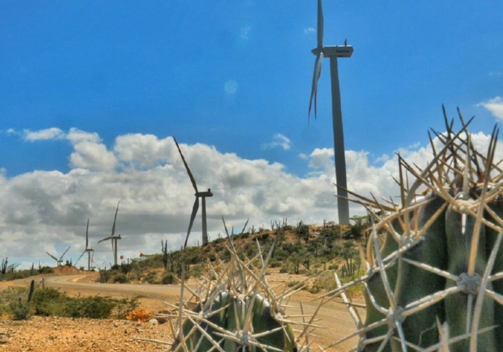 Vindmøller i La Guajira Columbia.
