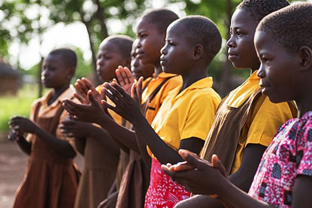 Skolebørn i Nordghana