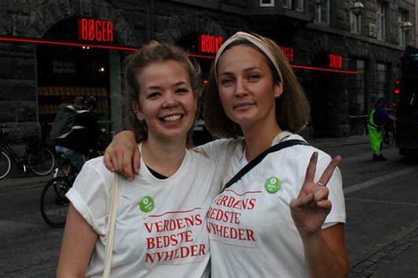 Regitze og Caroline, frivillige hos Oxfam Danmark