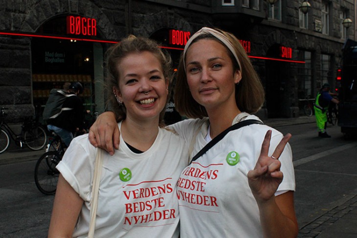 Regitze og Caroline, frivillige hos Oxfam Danmark