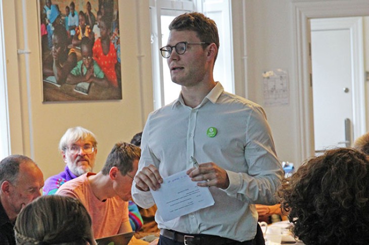 Christian Damholdt på Oxfam Ibis generalforsamling 2016