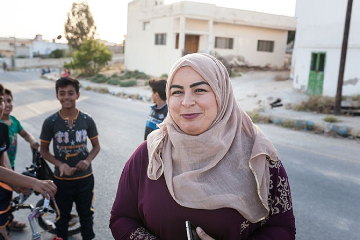 Waad og hendes børn i Jordan