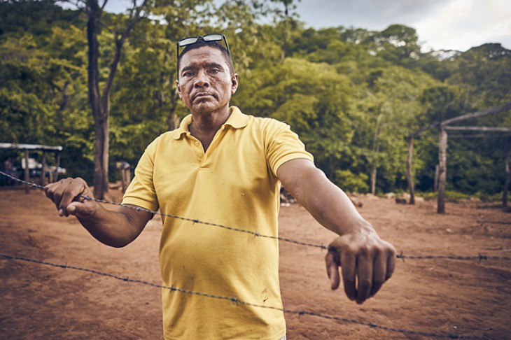 Blas Sierra er leder af et af de lokalsamfund, der i årevis har lidt under naboskabet med den store kulmine El Cerrejón.