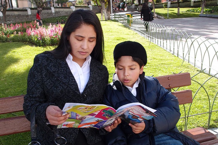 Coral Ayaroa og søn - madskolen La Paz, Bolivia