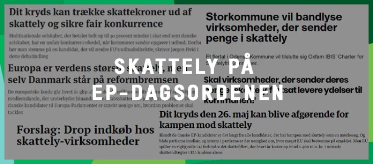 Skattely på Europaparlamentets dagsorden