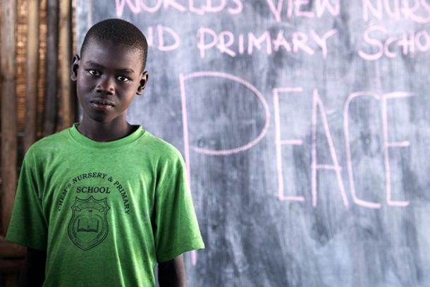 Nelson Mandela, skoledreng, Sydsudan