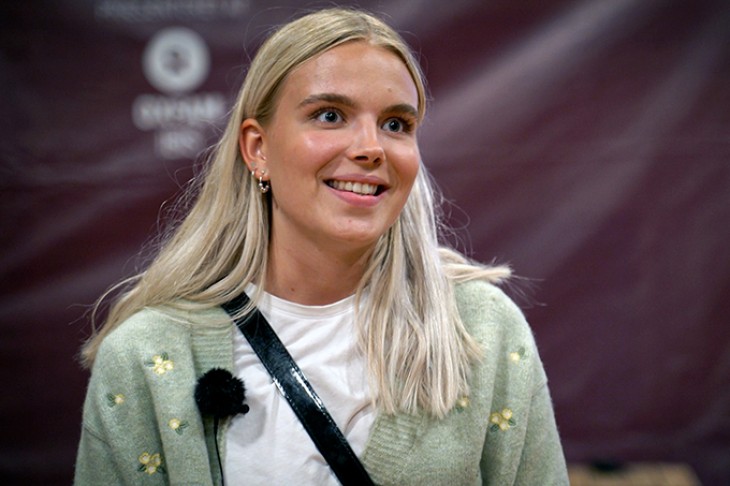 Lykke Medholdt Pedersen på Vallekilde Højskole Foto: Hans Bach