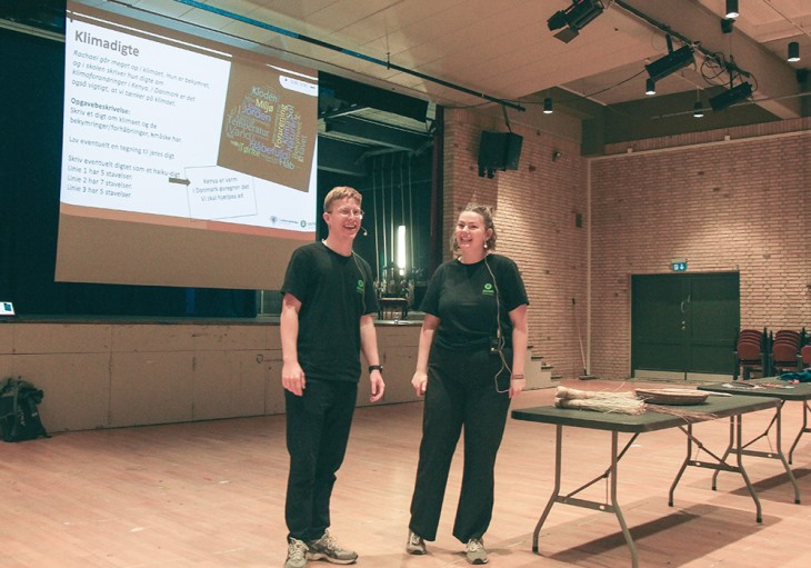 Andreas og Emma er klar til dagens workshop