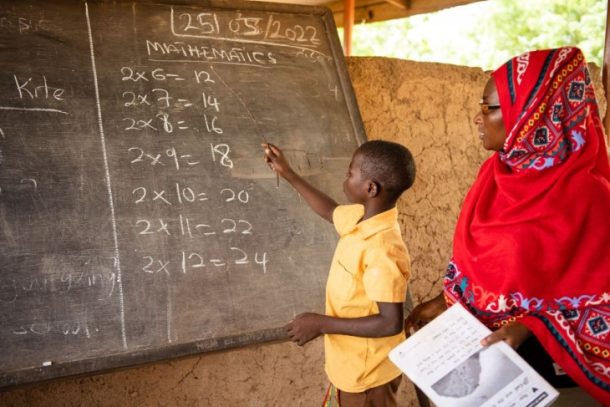 Undervisning på skole i Sydsudan