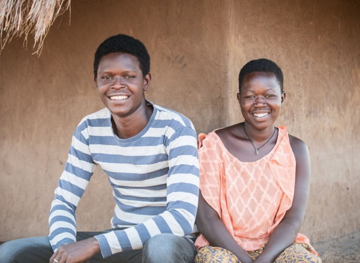 Clement Bhotosa og hans søster Rose, Bidibidi-flygtningelejren, Uganda.