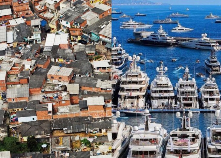 Lystbådehavn med yachts