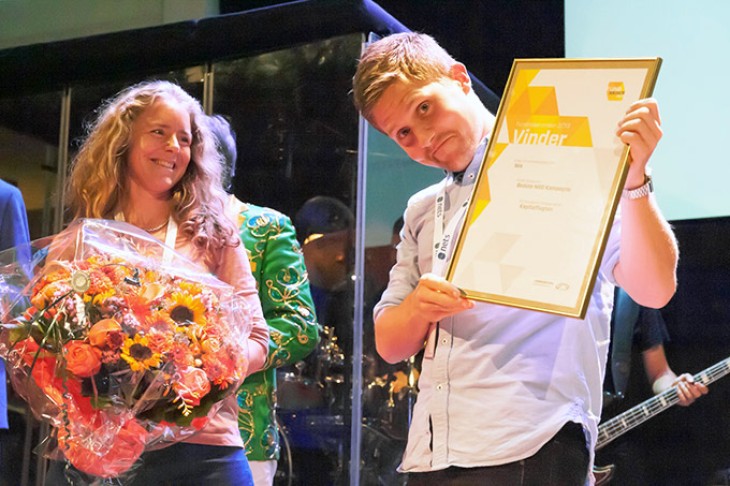 Bertil og Annelie til 11 Bedste NGO - Kampagnepisen til Kapitalflugten, prisoverrækkelse