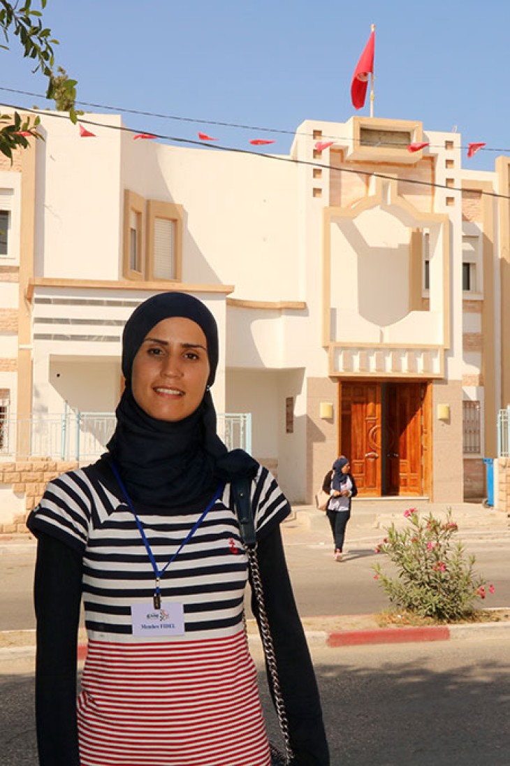 Kaumour Boufaied, frivillig i Fidel Methuia, Tunesien