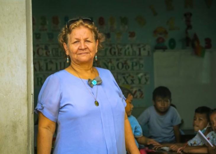 Virginia Vinani Velarde, rektor på Armando Mollinedo-skolen, Riberalta, Bolivia.